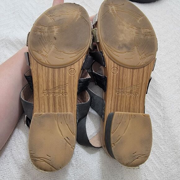 Dansko Maribeth Clog Comfort Sandals Strappy Slingback Multi Sz EU 40 US 9.5-10 - Picture 8 of 16